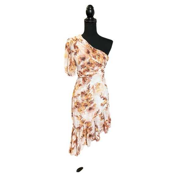 NWOT Ramy Brook Elegant One-Shoulder Floral Dress - Picture 1 of 4